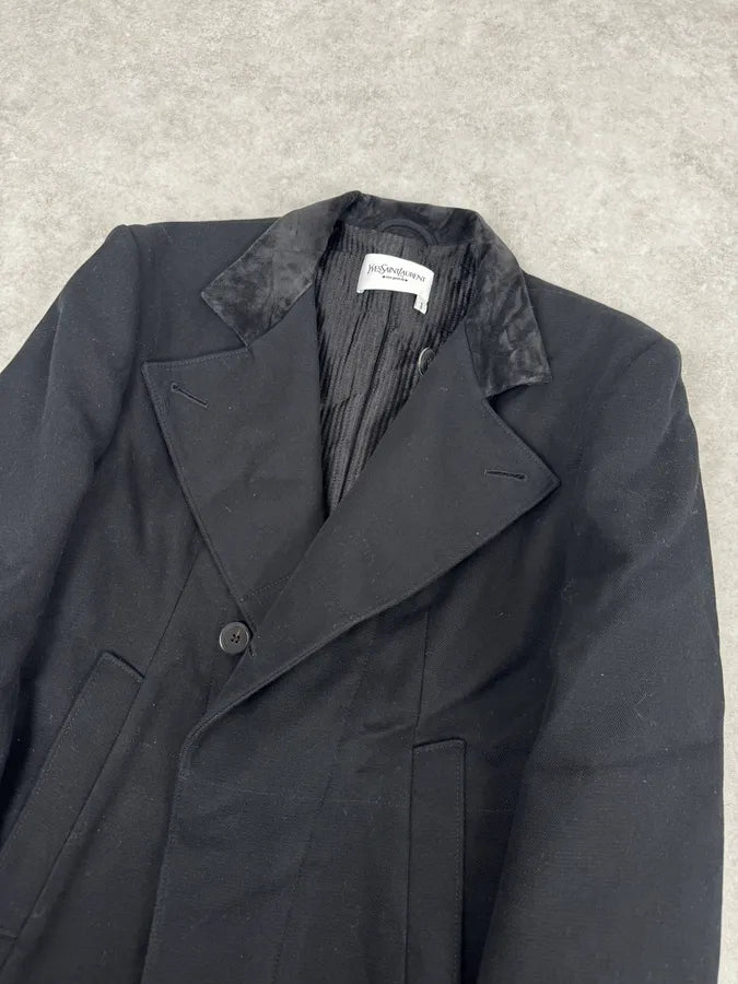 SS2003 Yves Saint Laurent Black Classy Caban Jacket JegWOpO 5