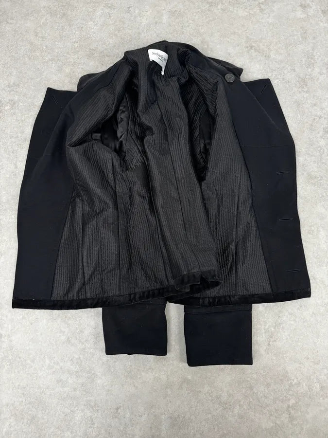 SS2003 Yves Saint Laurent Black Classy Caban Jacket JegWOpO 8