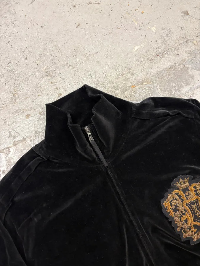 2000s Yves Saint Laurent Black Embroidered Velvet Jacket jzDNLHt 4