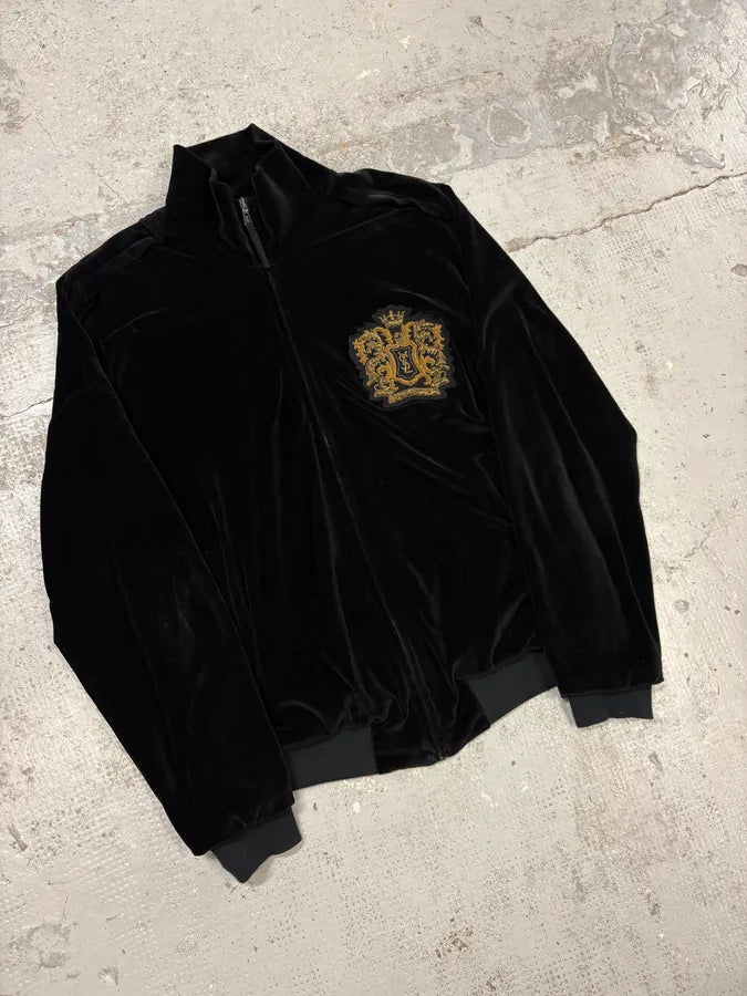 2000s Yves Saint Laurent Black Embroidered Velvet Jacket jzDNLHt 3