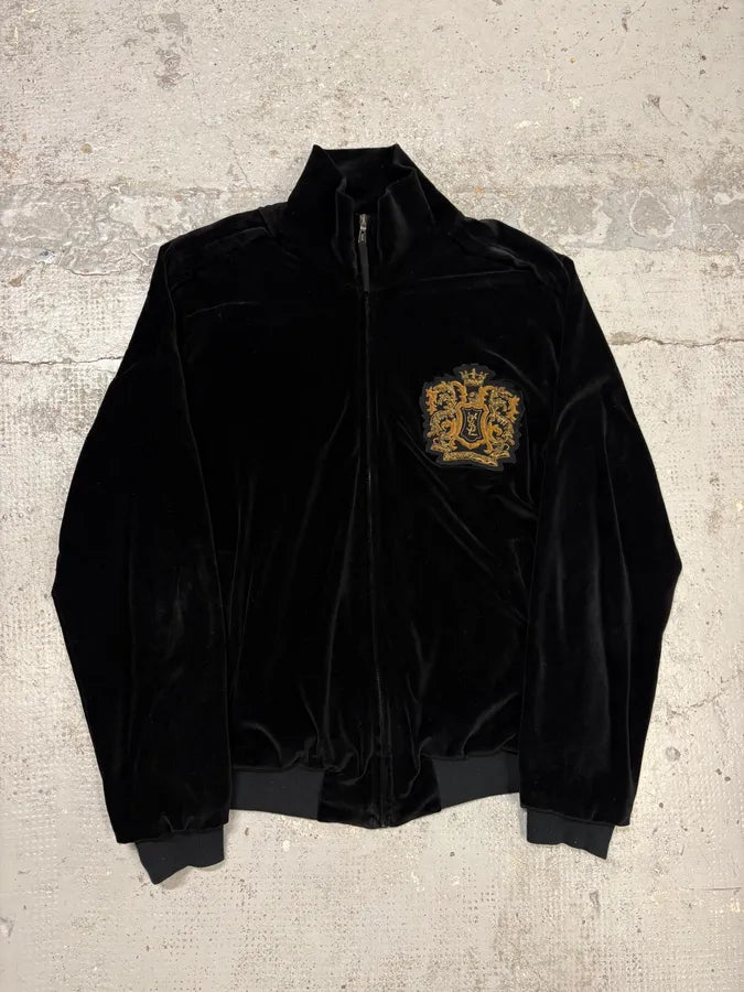 2000s Yves Saint Laurent Black Embroidered Velvet Jacket jzDNLHt 0