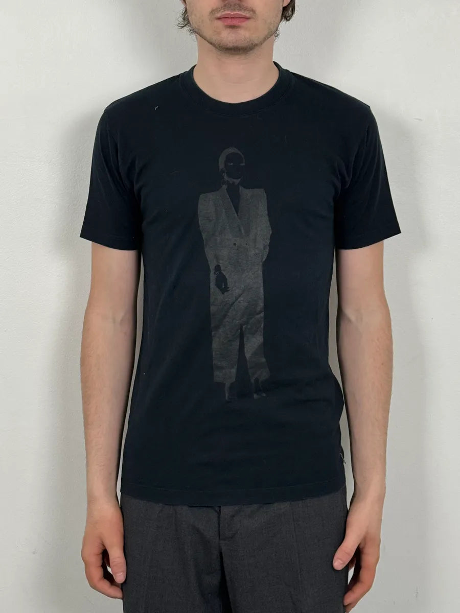 2000s Yves Saint Laurent Black Humanoid T-Shirt wGDfPHi 1