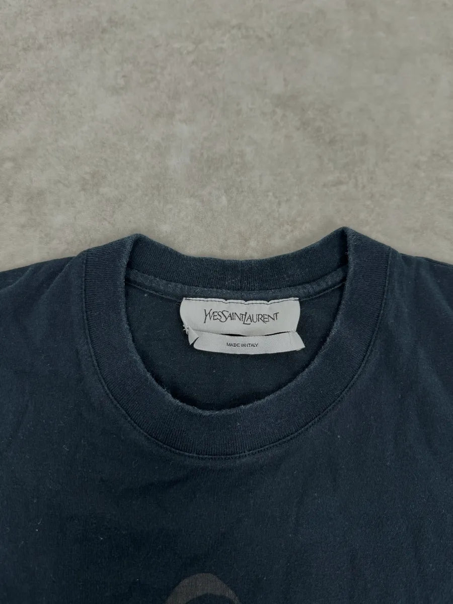 2000s Yves Saint Laurent Black Humanoid T-Shirt wGDfPHi 7