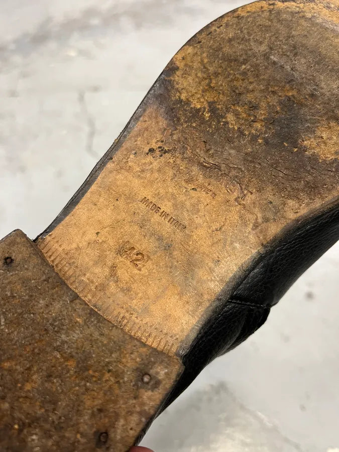 2000s Yves Saint Laurent Black Leather Boots dErACEw 7