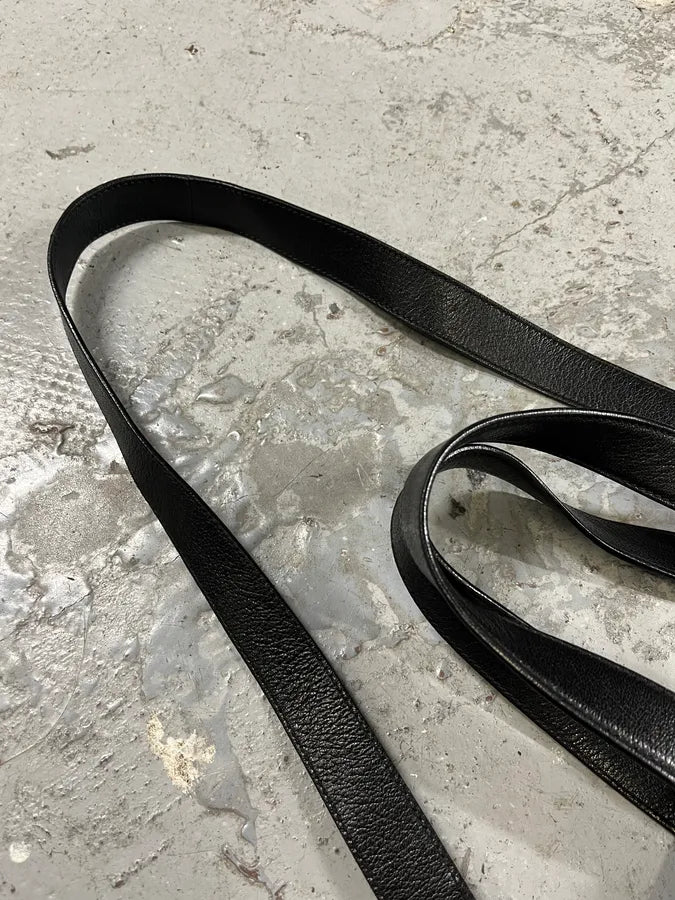 2000s Yves Saint Laurent Black Leather Muse Messenger Bag (OS) qGZNWxQ 10