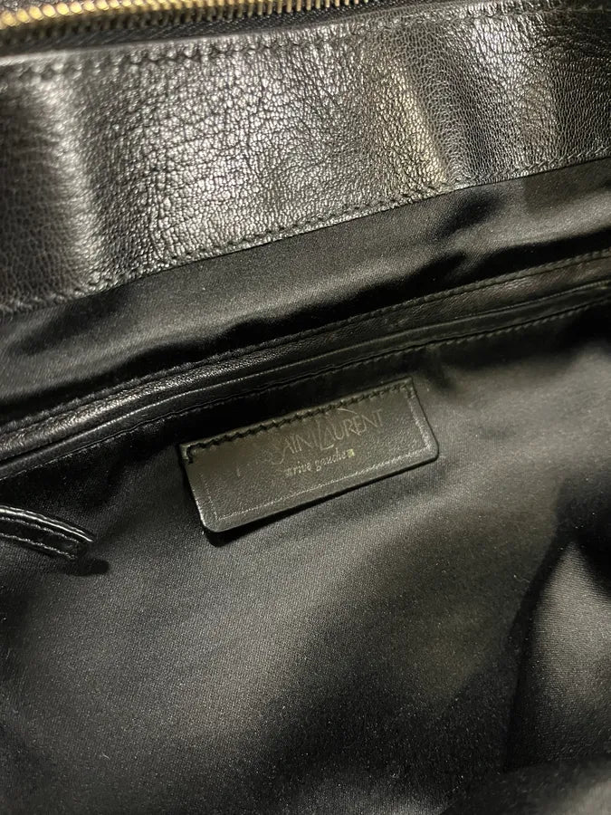 2000s Yves Saint Laurent Black Leather Muse Messenger Bag (OS) qGZNWxQ 11
