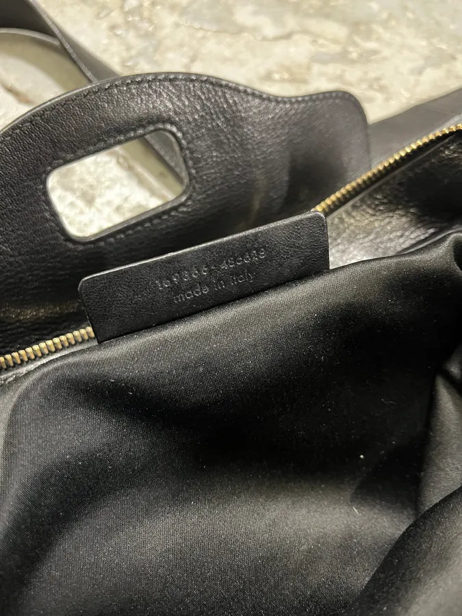 2000s Yves Saint Laurent Black Leather Muse Messenger Bag (OS) qGZNWxQ 12