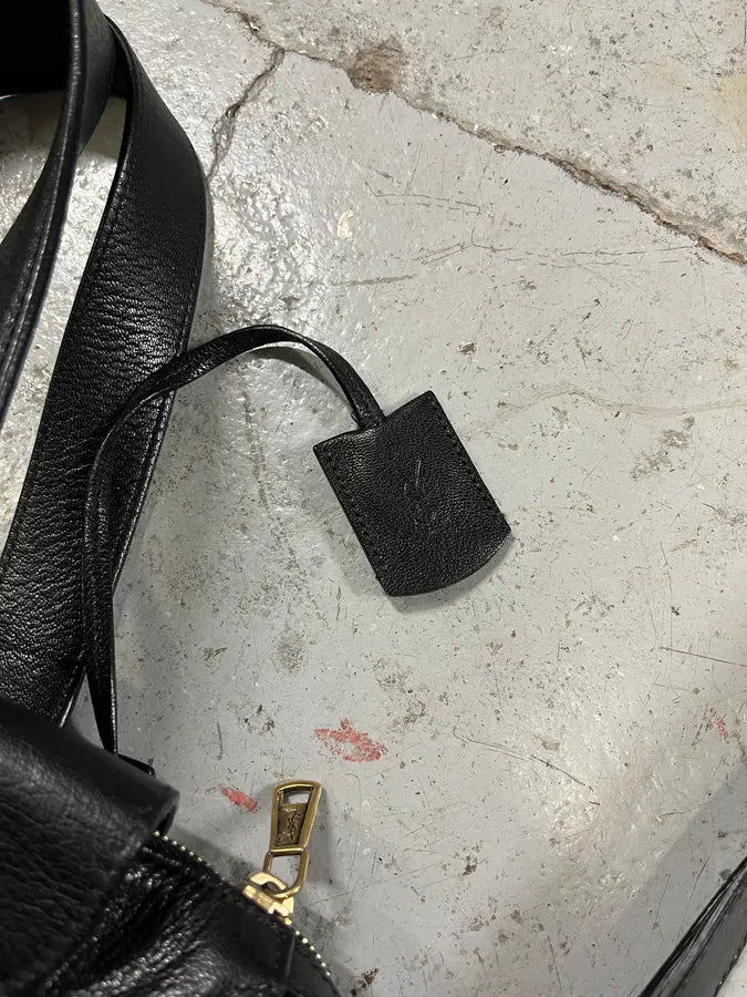 2000s Yves Saint Laurent Black Leather Muse Messenger Bag (OS) qGZNWxQ 5