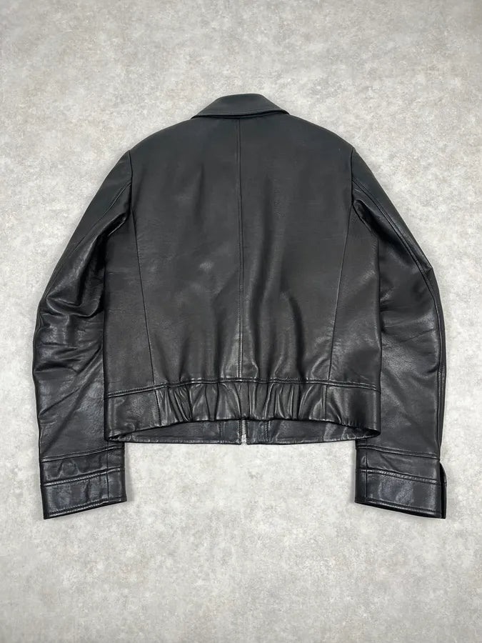 2000s Yves Saint Laurent Black Leather Premium Jacket hFTzVXb 5