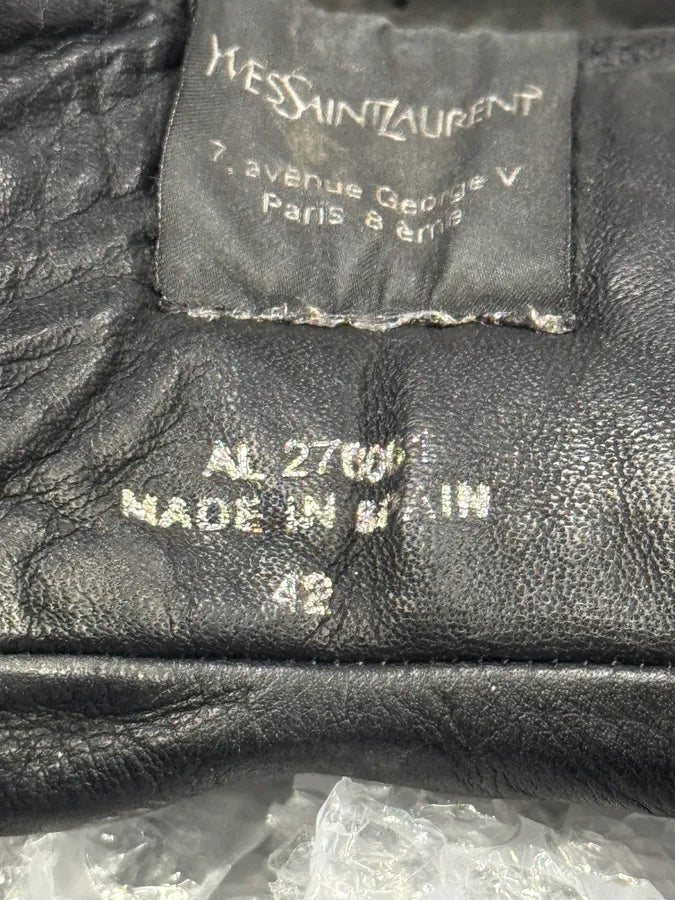 2000s Yves saint Laurent Black Leather Suede Sneakers vnqWOPW 9