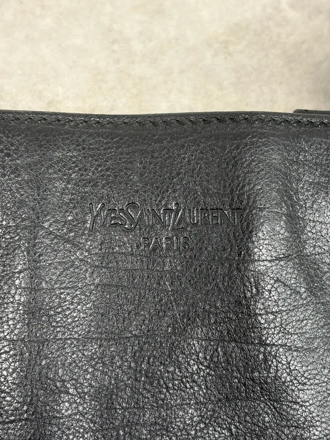 AW2002 Yves Saint Laurent Black Lock Crossbody Leather Bag TGKUkbx 8