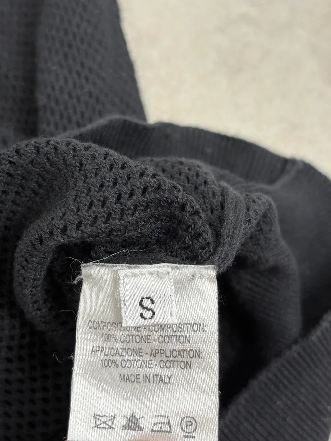 2000s Yves Saint Laurent Black Mesh Longsleeve Polo myrLTgf 9