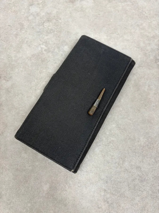 2000s Yves Saint Laurent Black Mombasa Canva Wallet TItfKHL 1