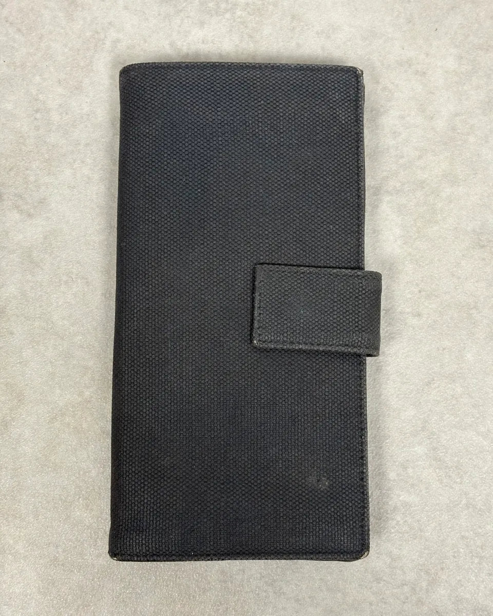 2000s Yves Saint Laurent Black Mombasa Canva Wallet TItfKHL 2