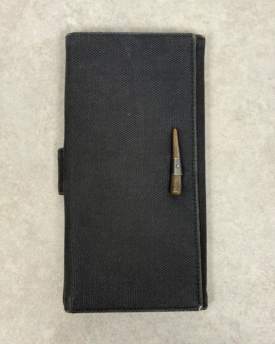 2000s Yves Saint Laurent Black Mombasa Canva Wallet TItfKHL 0