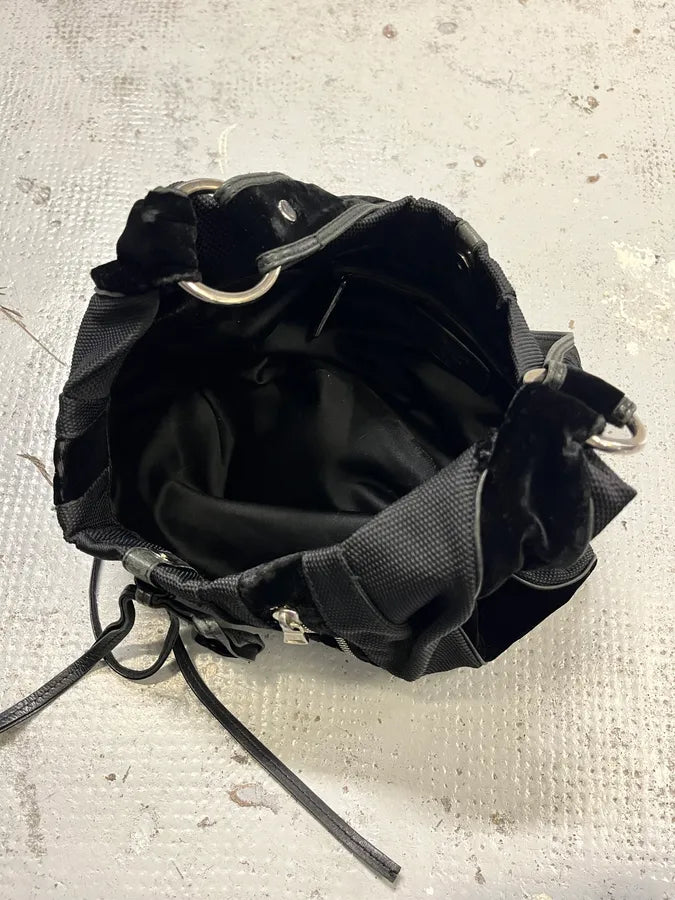 2000s Yves Saint Laurent Black Multi-Zip Shoulder Bag nmoMjXC 7