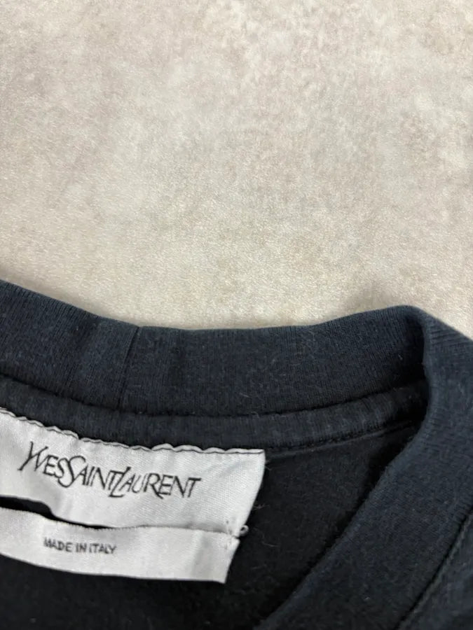 2000s Yves Saint Laurent Black Pin T-Shirt ehmOgKr 6