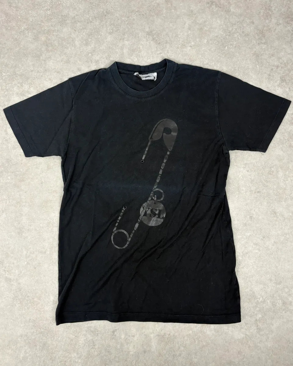 2000s Yves Saint Laurent Black Pin T-Shirt ehmOgKr 0
