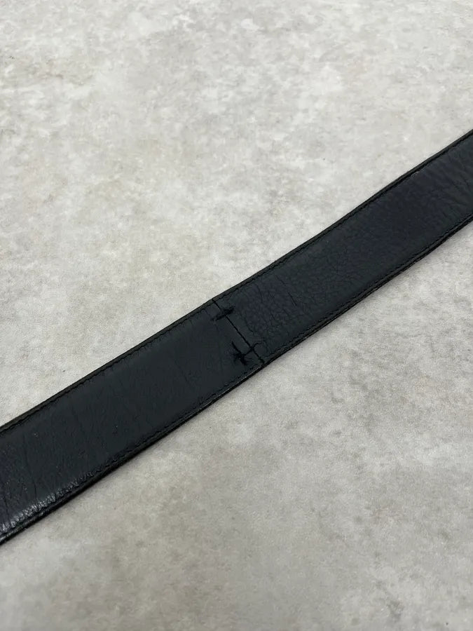 2000s Yves Saint Laurent Black Propaganda Leather Belt iCmvobz 5