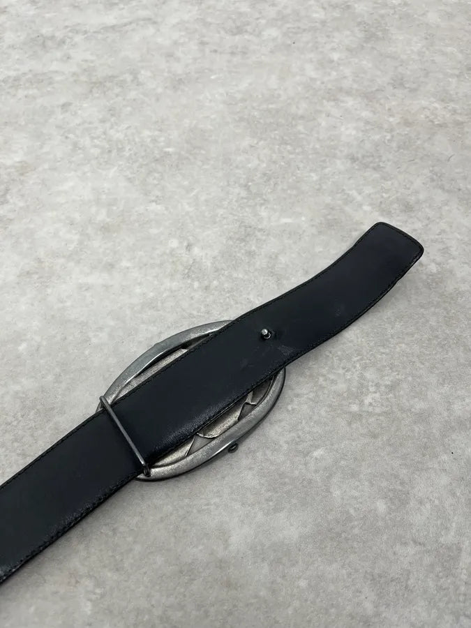 2000s Yves Saint Laurent Black Propaganda Leather Belt iCmvobz 6