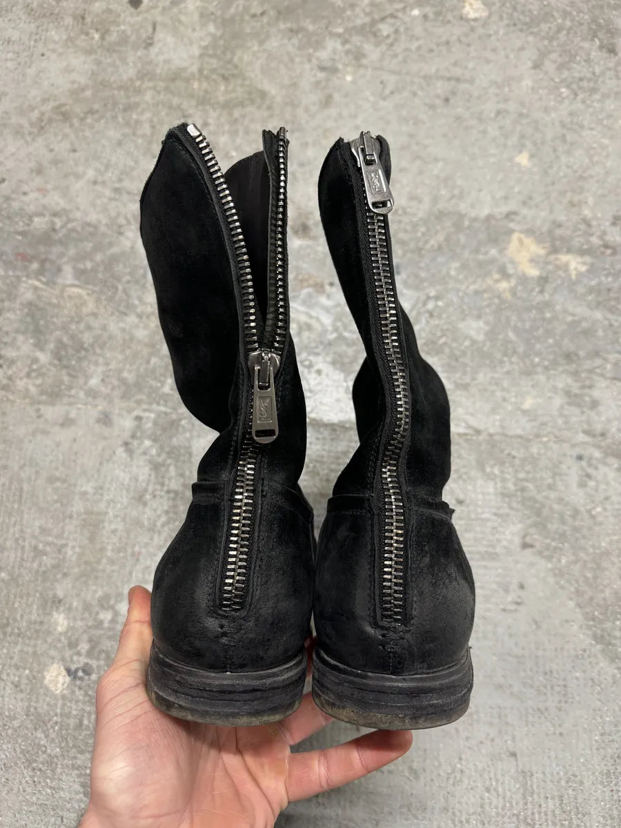 2000s Yves Saint Laurent Black Suede Leather Boots (44.5eu/us10.5) 7