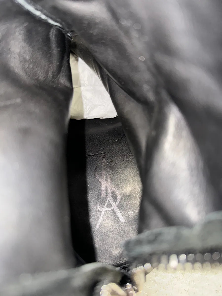 2000s Yves Saint Laurent Black Suede Leather Boots (44.5eu/us10.5) 9