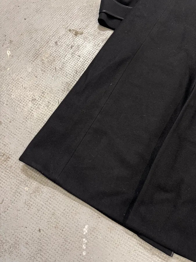 2000s Yves Saint Laurent Black Wool Trench Coat (M/L) 11