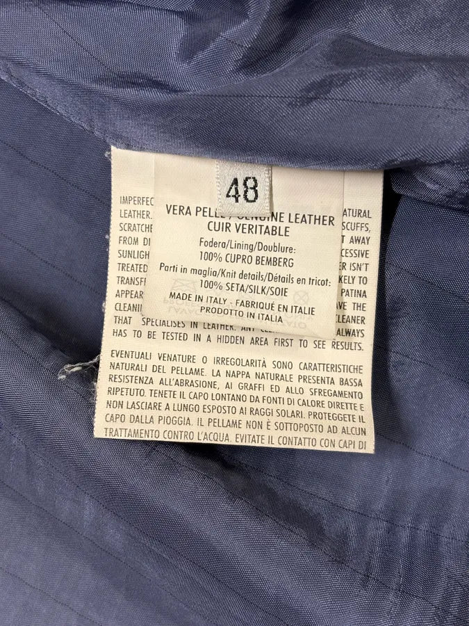 2000s Yves Saint Laurent Blue Navy Zip Bomber Jacket yWeCVtN 12