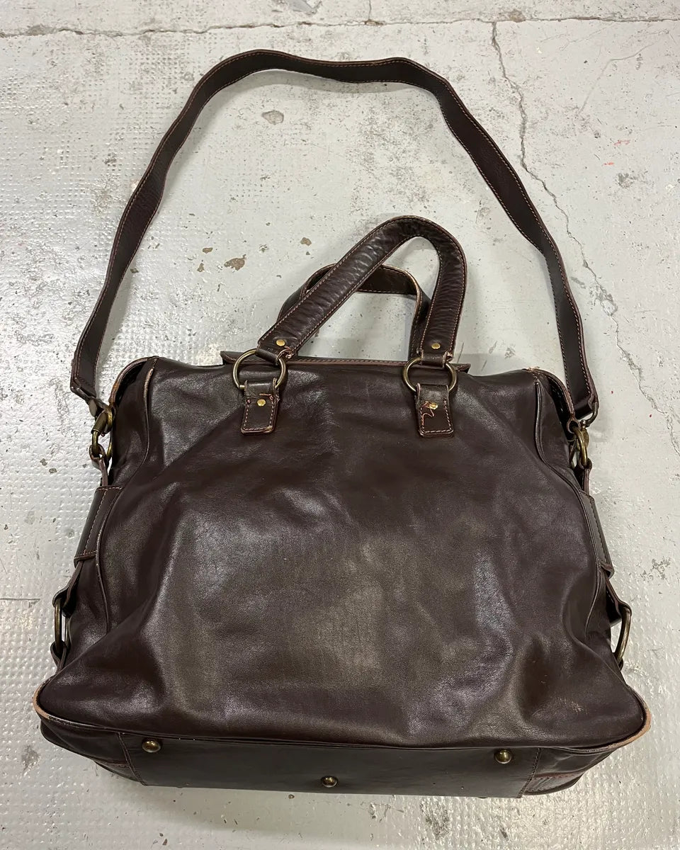 2000s Yves Saint Laurent Brown Leather Handle Bag GOQUNAM 7