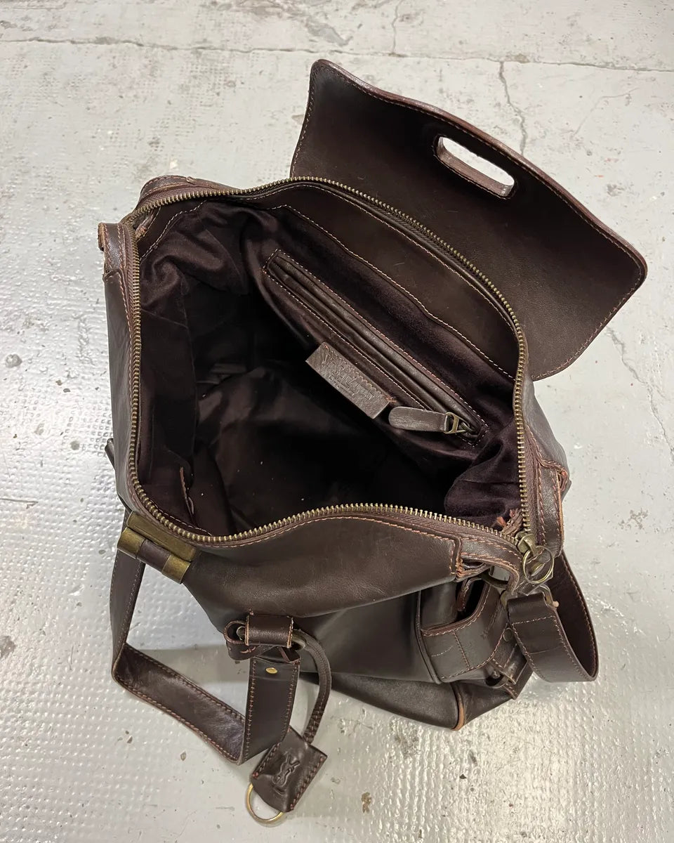 2000s Yves Saint Laurent Brown Leather Handle Bag GOQUNAM 8