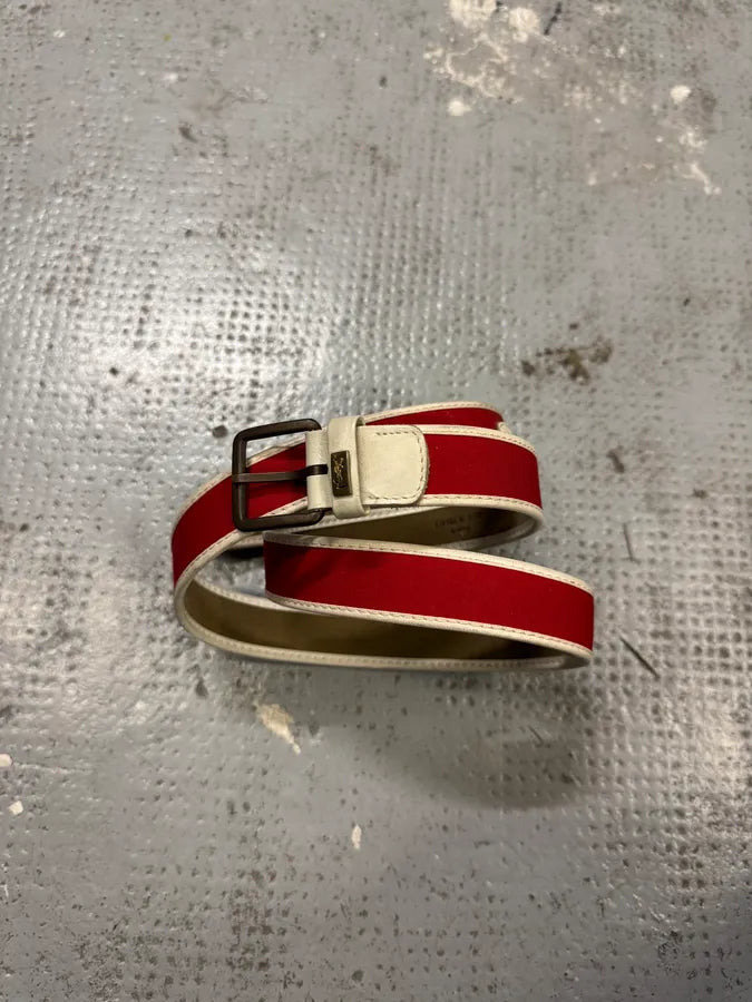 2000s Yves Saint Laurent Class Red Belt mrtOYck 4