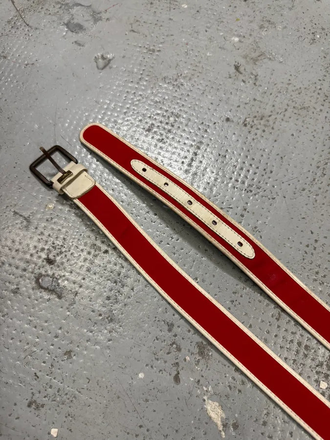 2000s Yves Saint Laurent Class Red Belt mrtOYck 8