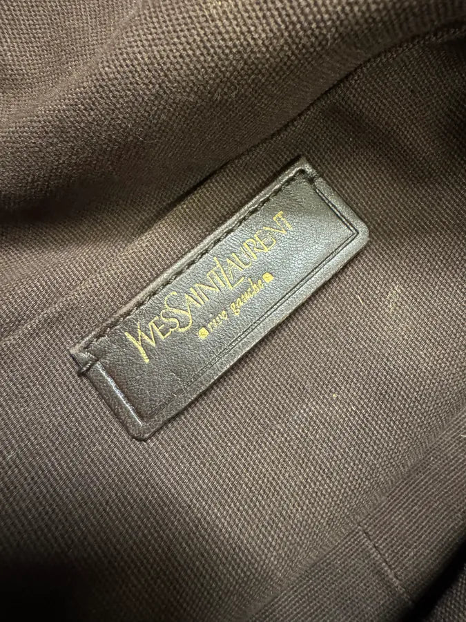 2000s Yves Saint Laurent Cowhide Fur Leather Handle Bag (OS) XTciJuO 9