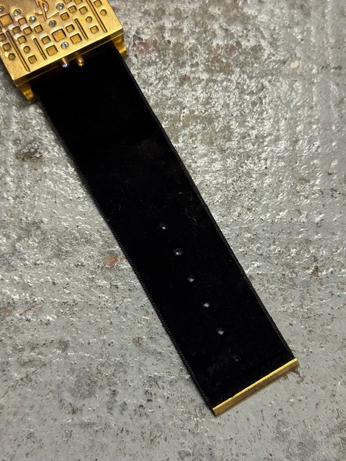 2000s Yves Saint Laurent Golden Parfum Bracelet tlpOcVd 4
