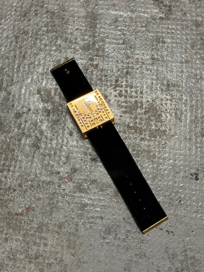 2000s Yves Saint Laurent Golden Parfum Bracelet tlpOcVd 5