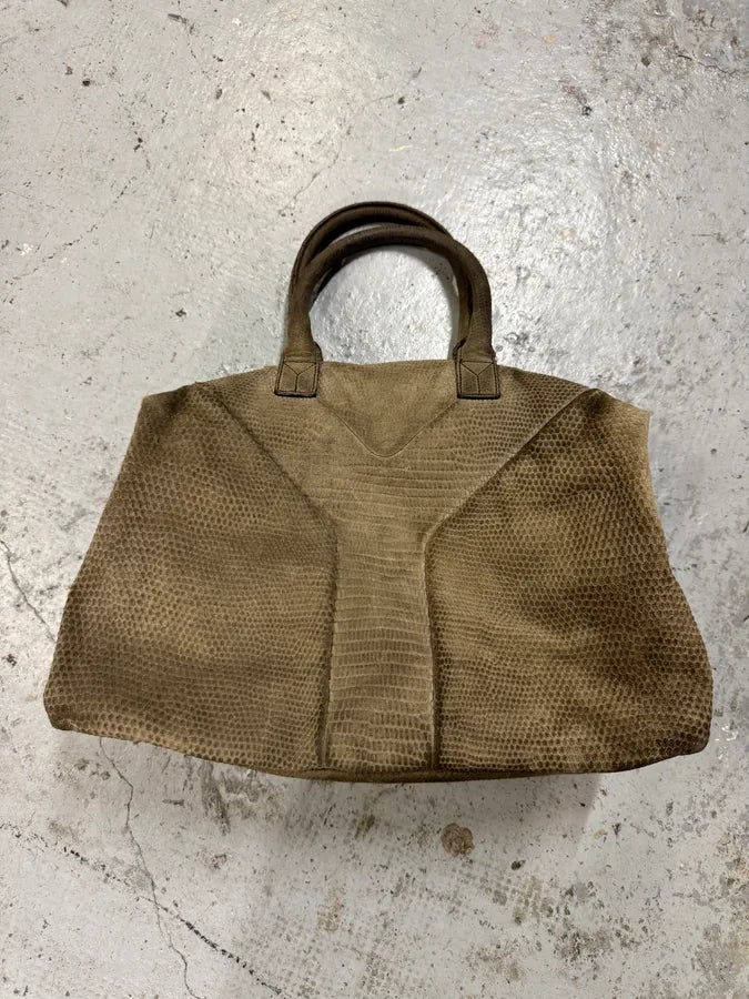 2000s Yves Saint Laurent Grey Grained Handle Bag hdHvTKy 0