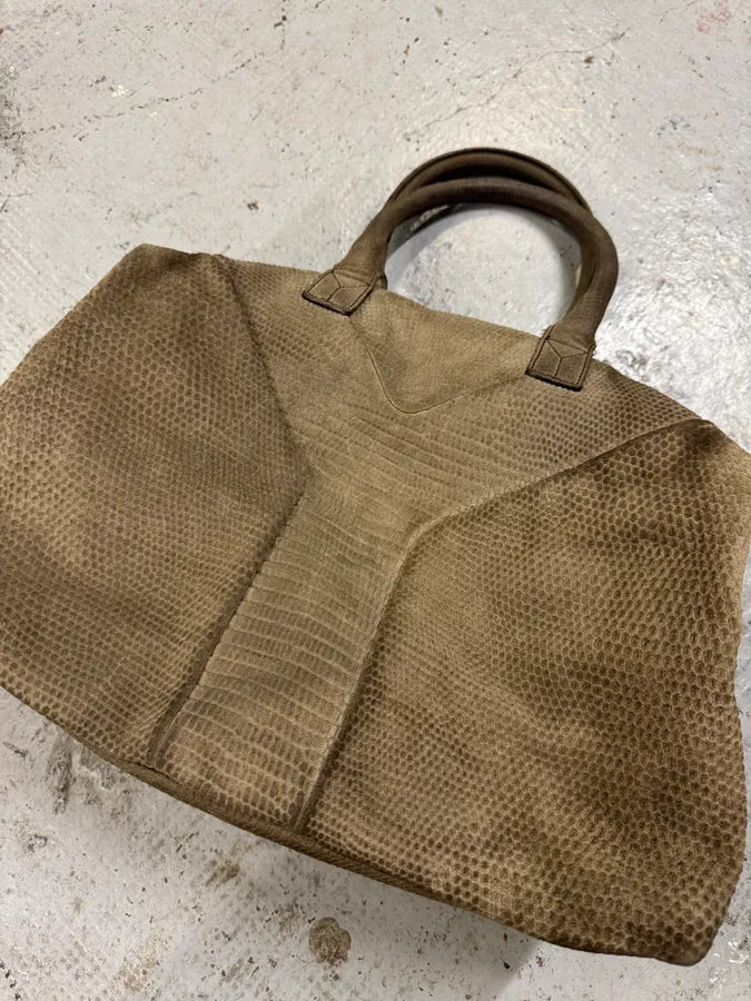 2000s Yves Saint Laurent Grey Grained Handle Bag hdHvTKy 3