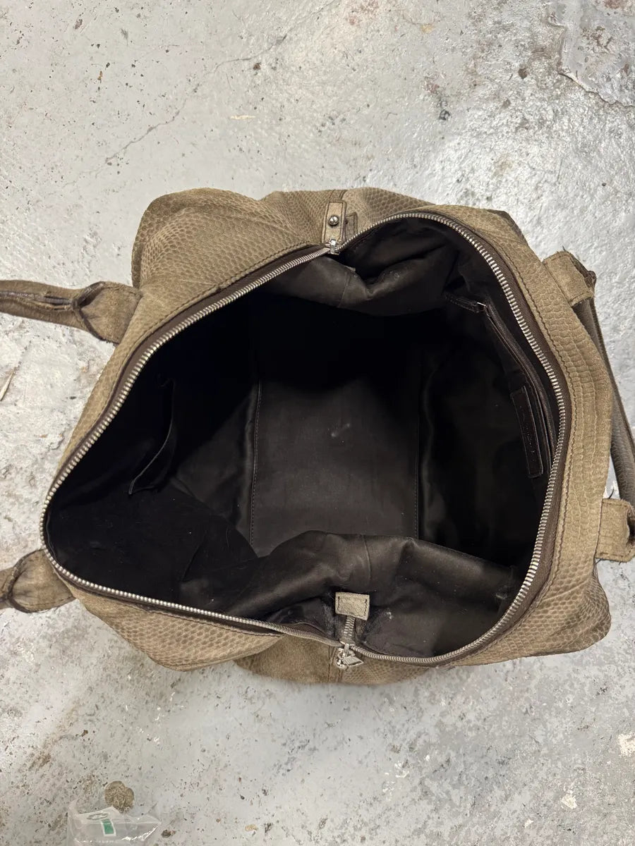 2000s Yves Saint Laurent Grey Grained Handle Bag hdHvTKy 4