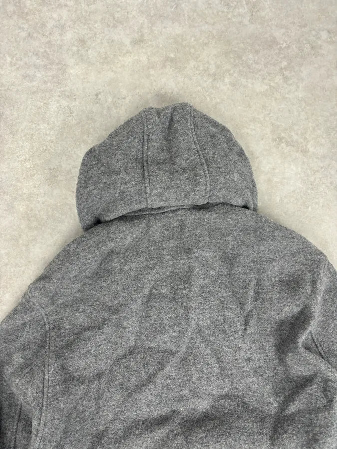 1980s Yves Saint Laurent Grey Long Wool Jacket LrNNMBo 5