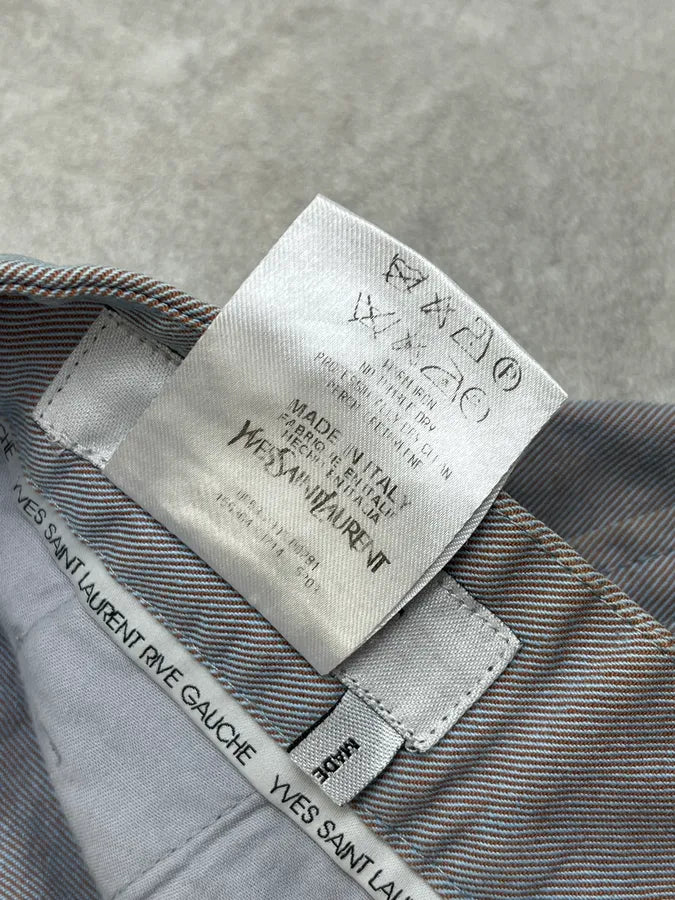 AW2007 Yves Saint Laurent Grey Ovalo Faded Pants iEdxZKV 11