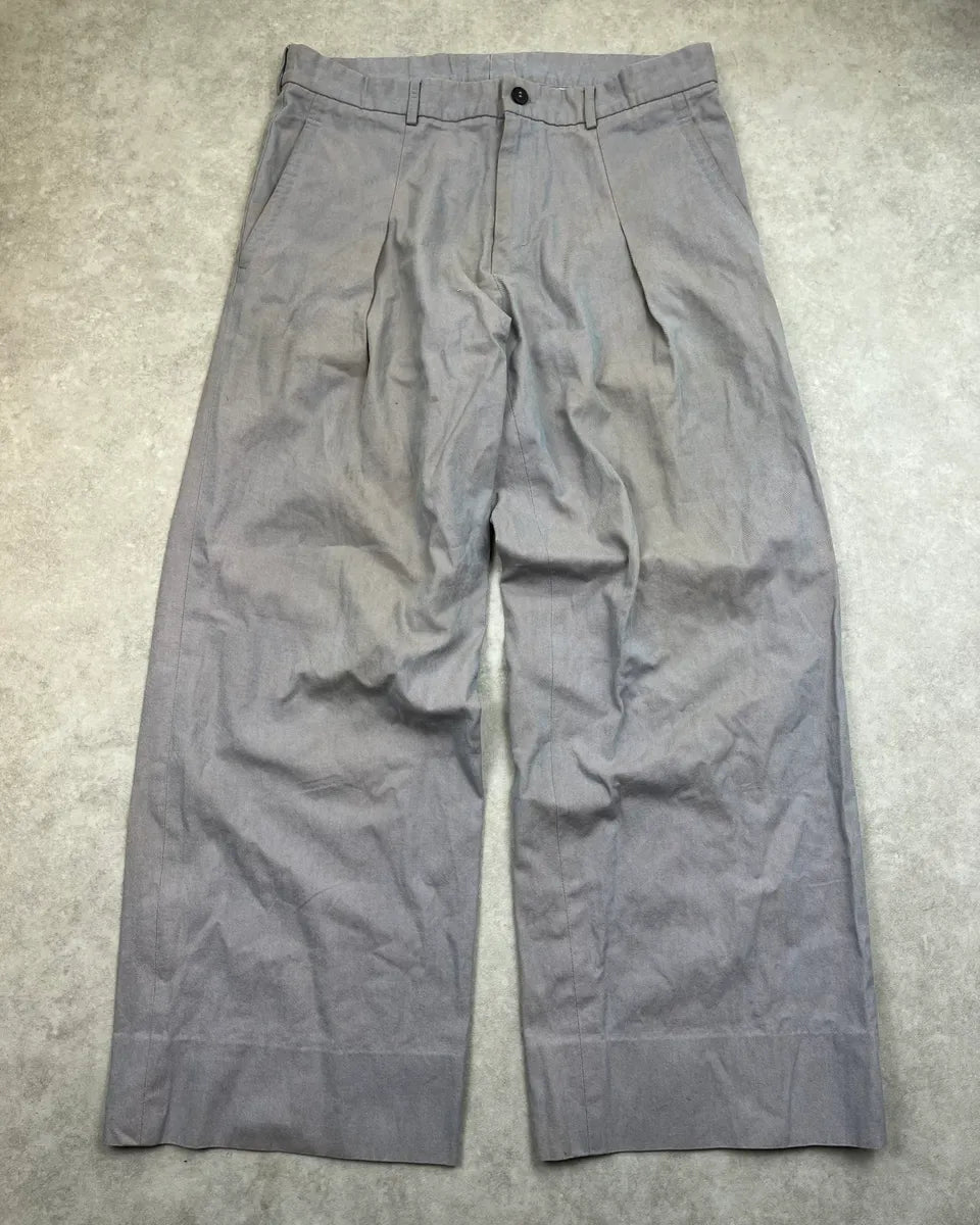 AW2007 Yves Saint Laurent Grey Ovalo Faded Pants iEdxZKV 2