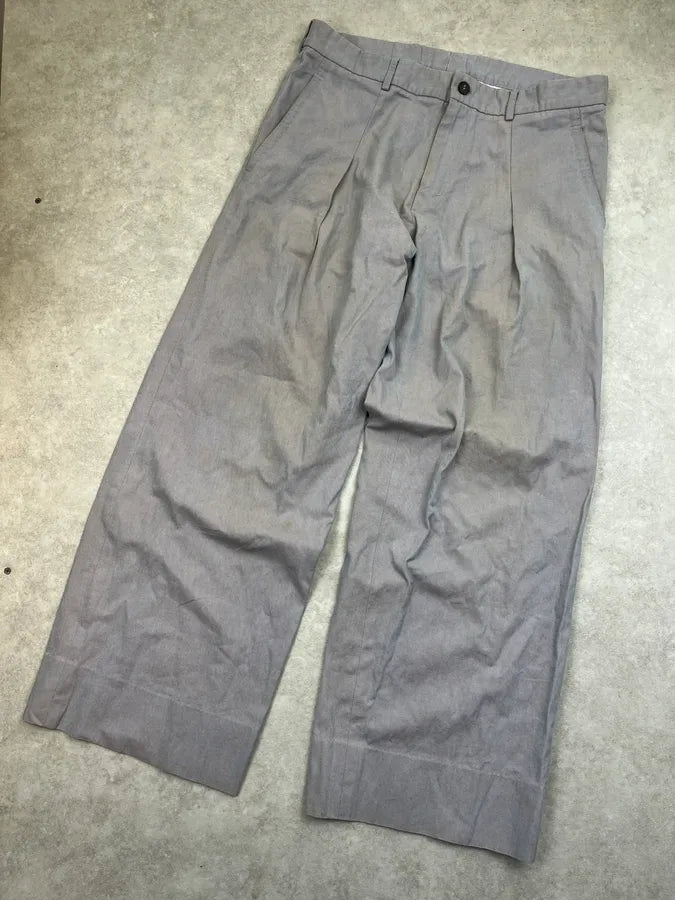 AW2007 Yves Saint Laurent Grey Ovalo Faded Pants iEdxZKV 5