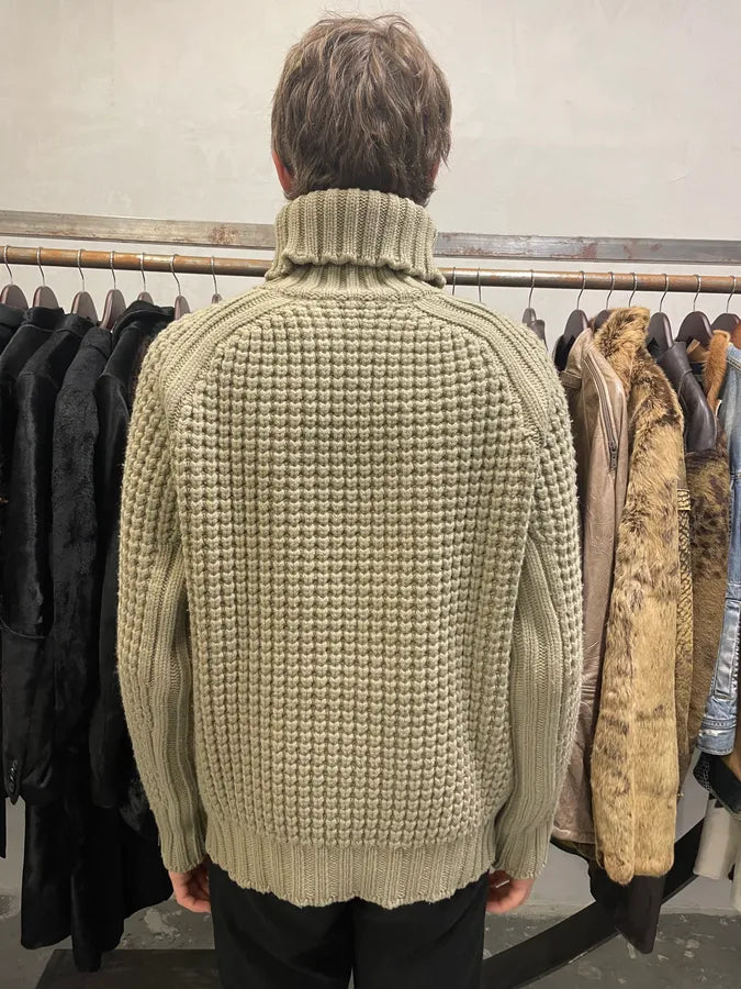 2000s Yves Saint Laurent Grey Wool Turtleneck (S/M) obDubVd 1