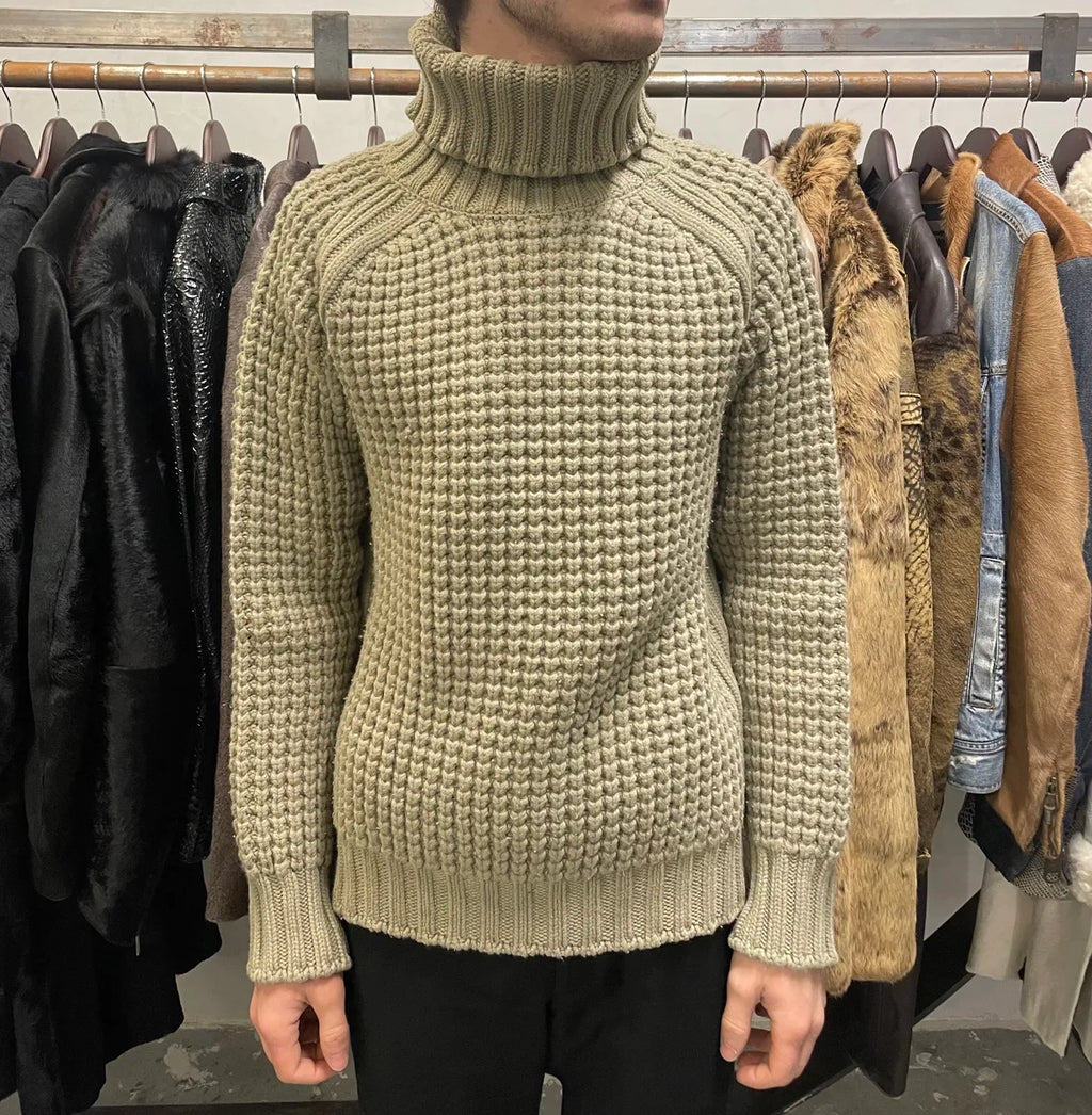 2000s Yves Saint Laurent Grey Wool Turtleneck (S/M) obDubVd 2