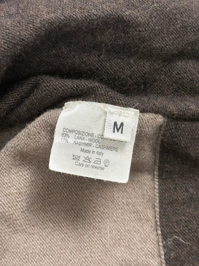 2000s Yves Saint Laurent Layered Beige & Brown Wool Cardigan JoKIPyi 9