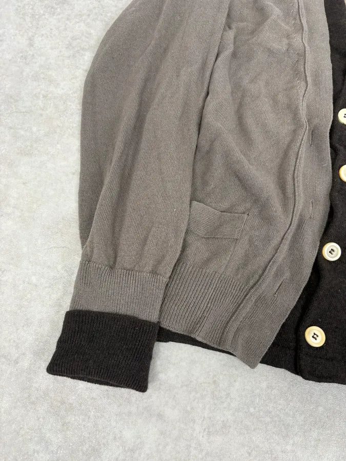 2000s Yves Saint Laurent Layered Beige & Brown Wool Cardigan JoKIPyi 7