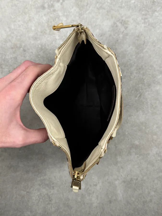 2000s Yves Saint Laurent Leopard Pony Hair Leather Handle Bag wWRlRqR 6