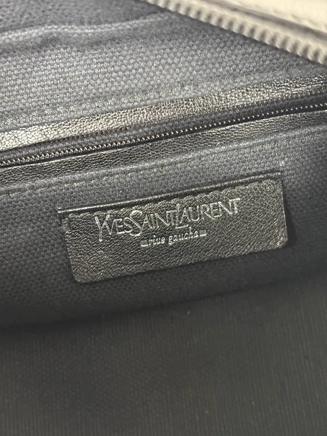 2000s Yves Saint Laurent Mombasa Black Leather Shoulder Bag yWwSgrd 10