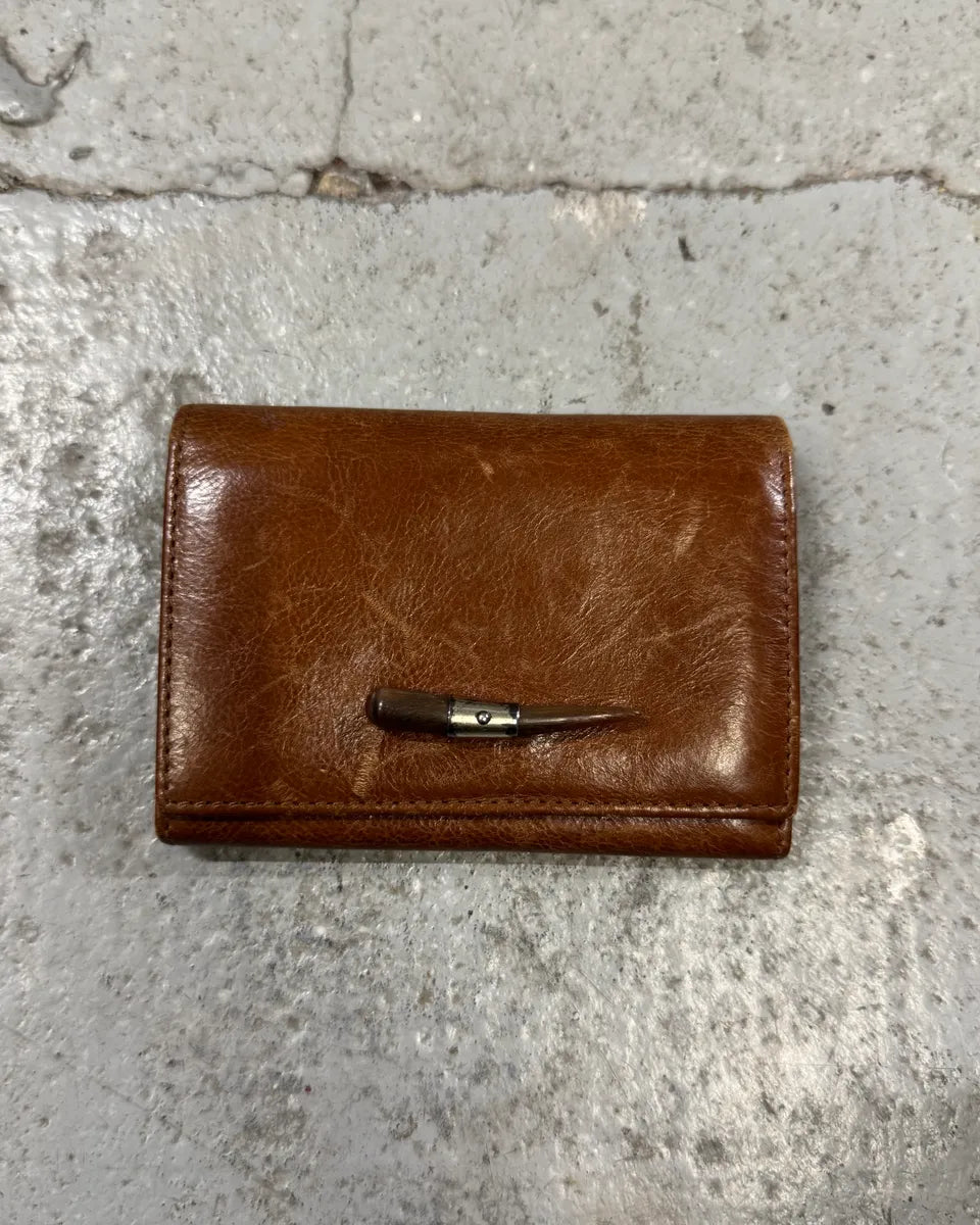 2000s Yves Saint Laurent Mombasa Brown Leather Wallet (OS) VPrMids 0