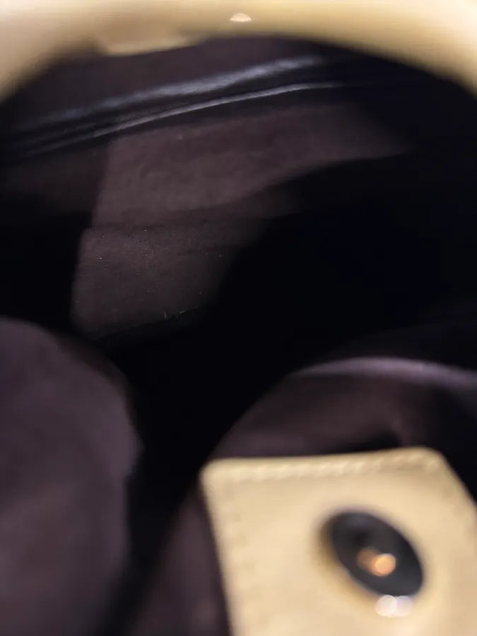 2000s Yves Saint Laurent Mombasa Saint Tropez Yellow Leather Handle Bag oQIUuiq 9